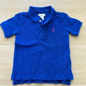 NWT Toddler Boy’s Ralph Lauren polo in blue